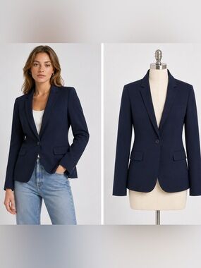 JUDITH & CHARLES- Classic Navy Blazer
